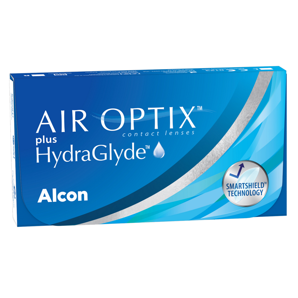 Lentile de contact -1.00 Air Optix HydraGlyde, 6 bucati, Alcon