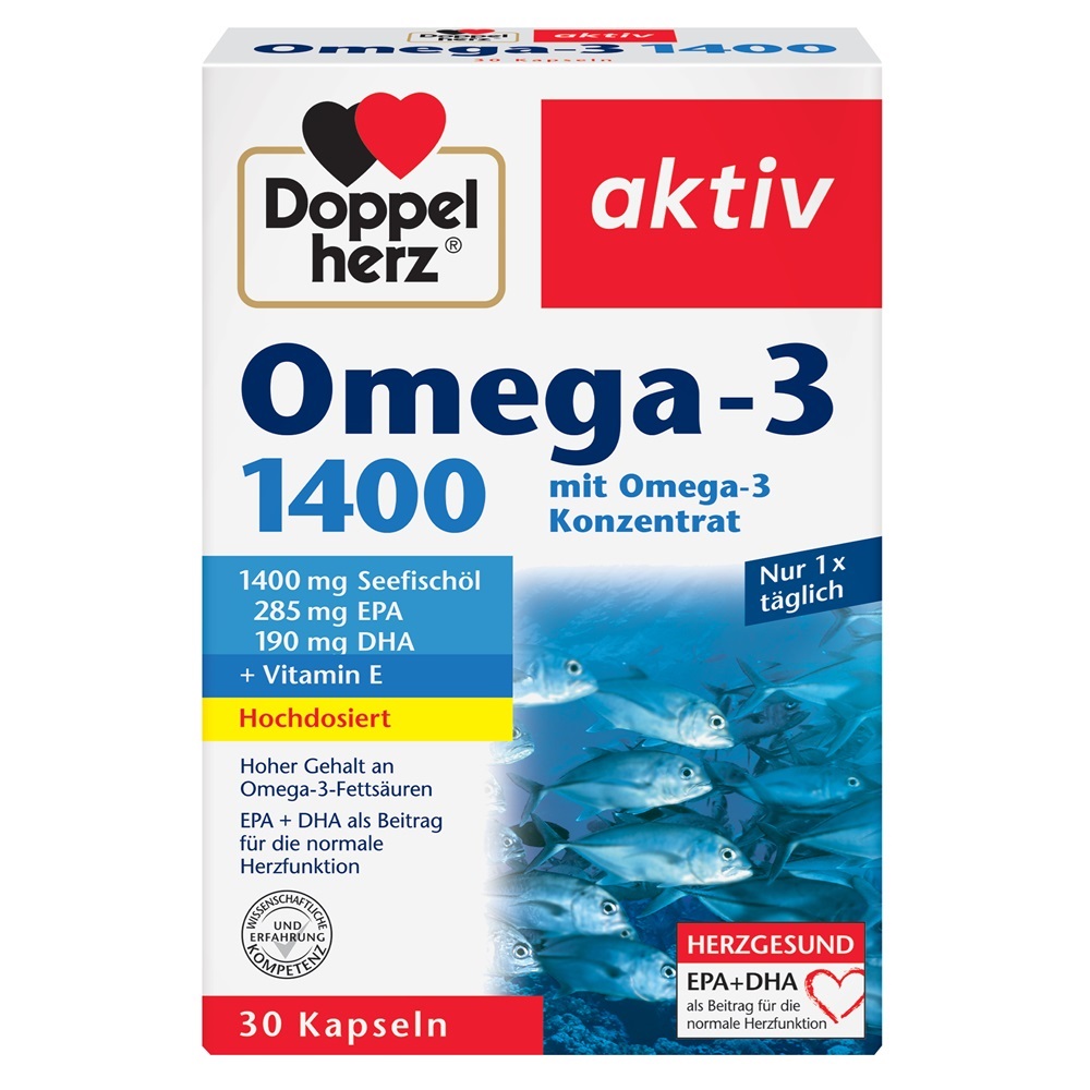 Omega-3, 1400 mg, 30 capsule, Doppelherz