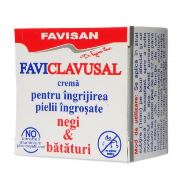 Crema pentru negi si bataturi FaviClavusal, 10 ml, Favisan