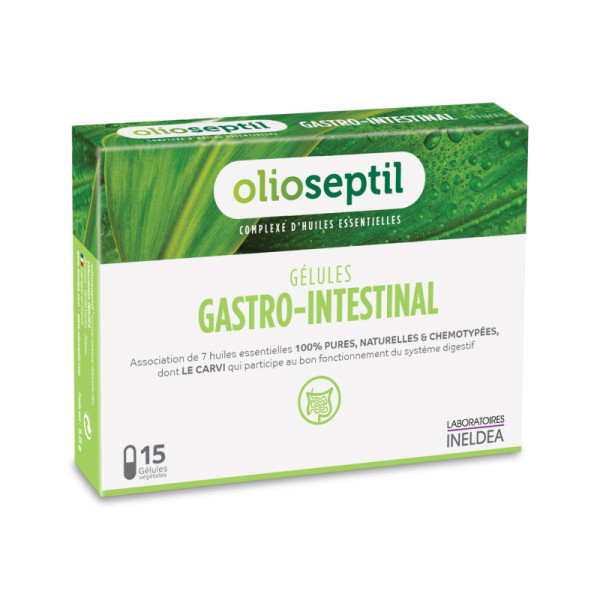 Gastro-intestinal Olioseptil, 15 capsule, Laboratoires Ineldea