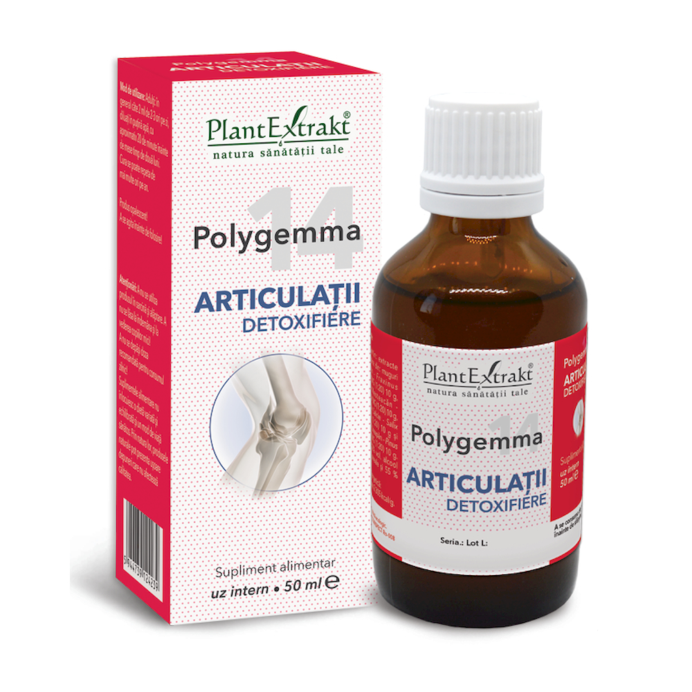 Polygemma 14, Articulatii detoxifiere, 50 ml, Plant Extrakt