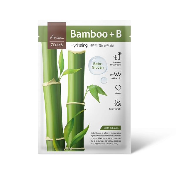 Masca cu Bambus si Beta glucan 7Days Plus, 1 buc, Ariul