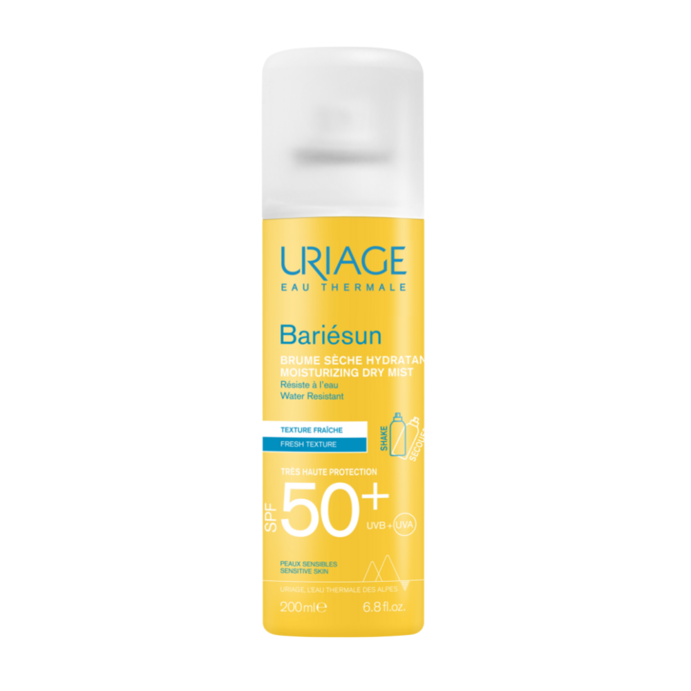 Spray uscat pentru protectie solara cu SPF 50+ Bariesun, 200 ml, Uriage