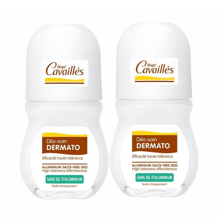 Deo roll-on dermatologic pentru piele delicata si sensibila, 50ml + 50 ml, Roge Cavailles