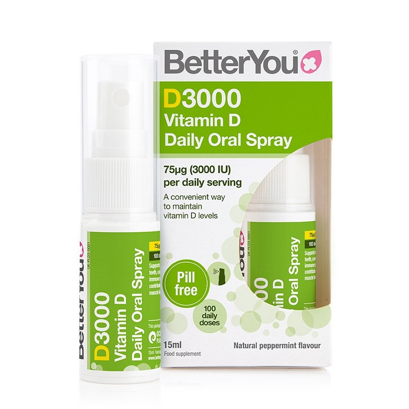 Spray oral cu vitamina D, 3000UI, 15ml, BetterYou