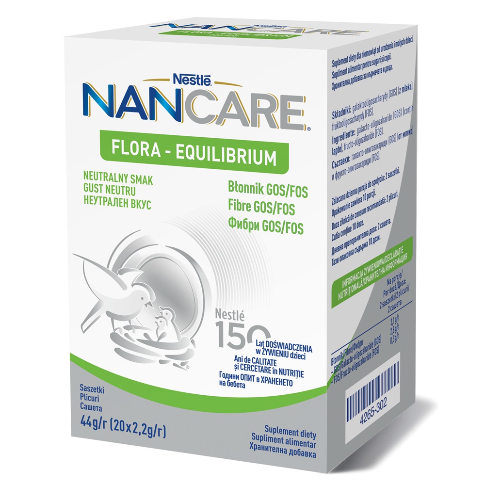 Flora Equilibrium GOS/FOS Nancare, 20 x 2.2g, Nestle