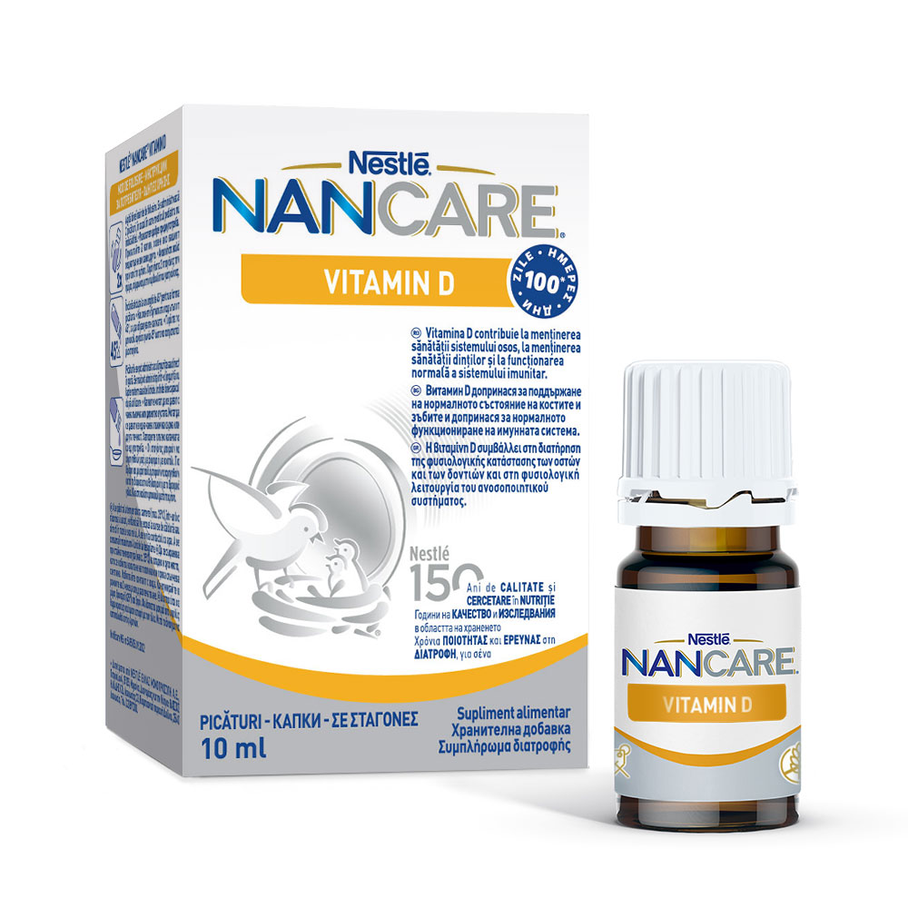 Vitamina D Nancare, 10 ml, Nestle