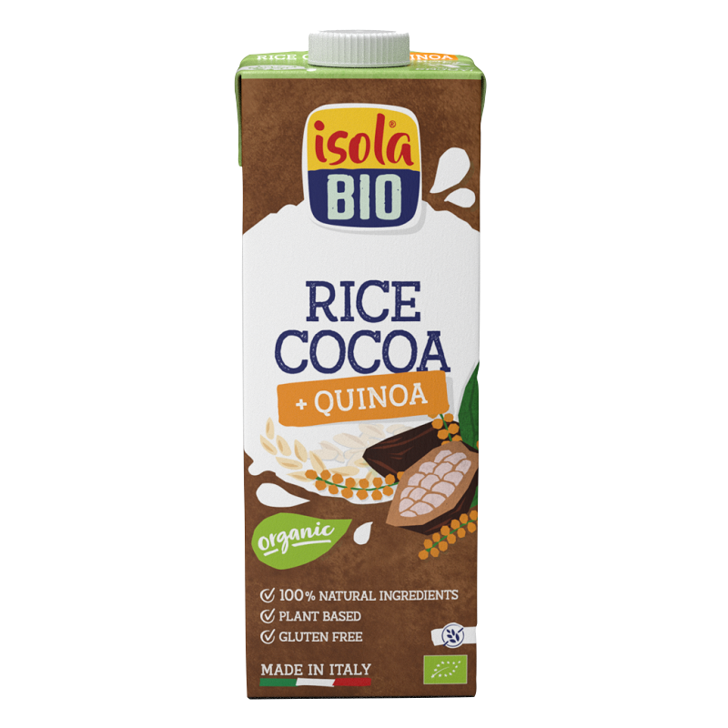 Bautura Eco fara gluten din orez, quinoa si cacao, 1000 ml, Isola Bio