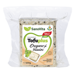 Tofu Plus cu busuioc si oregano, 200g, Sanovita