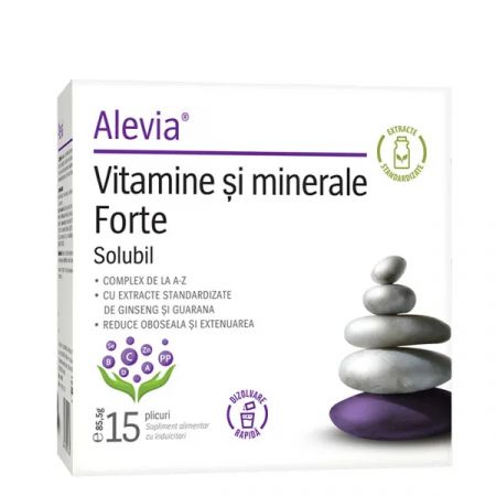 Vitamine si minerale Forte, 15 plicuri - Alevia