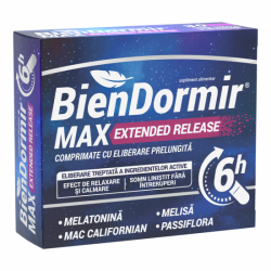 Bien Dormir Max Extended Release, 30 comprimate cu eliberare prelungita, Fiterman