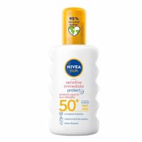 Spray pentru protectie solara SPF 50+ Allergy Sensitive Protect, 200 ml, Nivea Sun
