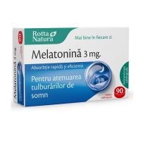 Melatonina, 3mg, 90 tablete sublinguale, Rotta Natura