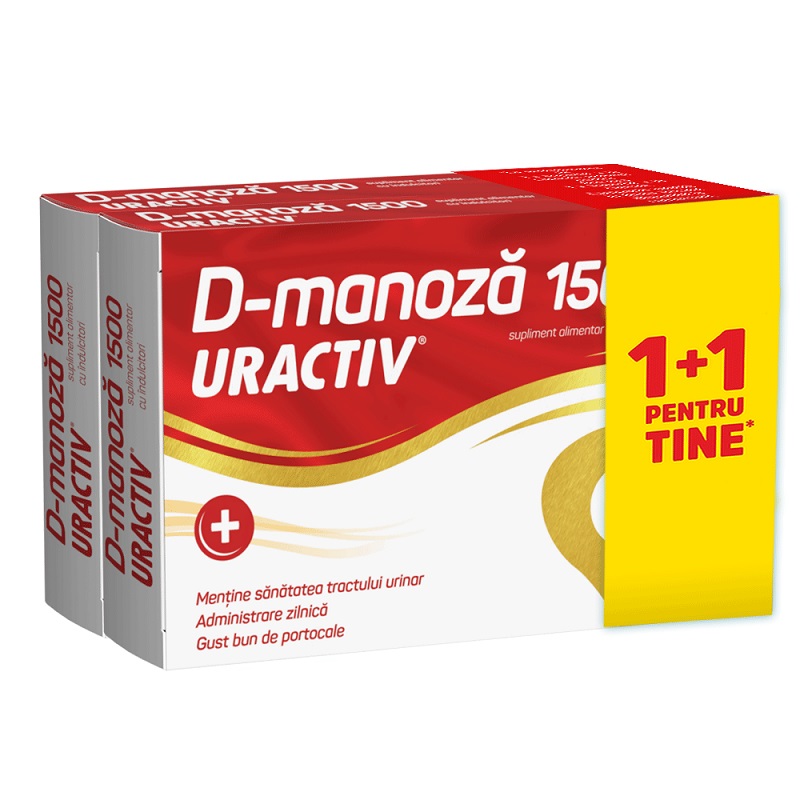 Pachet Uractiv D-manoza, 1500 mg, 10 + 10 plicuri, Terapia