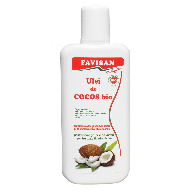 Ulei de cocos bio, 125 ml, Favisan