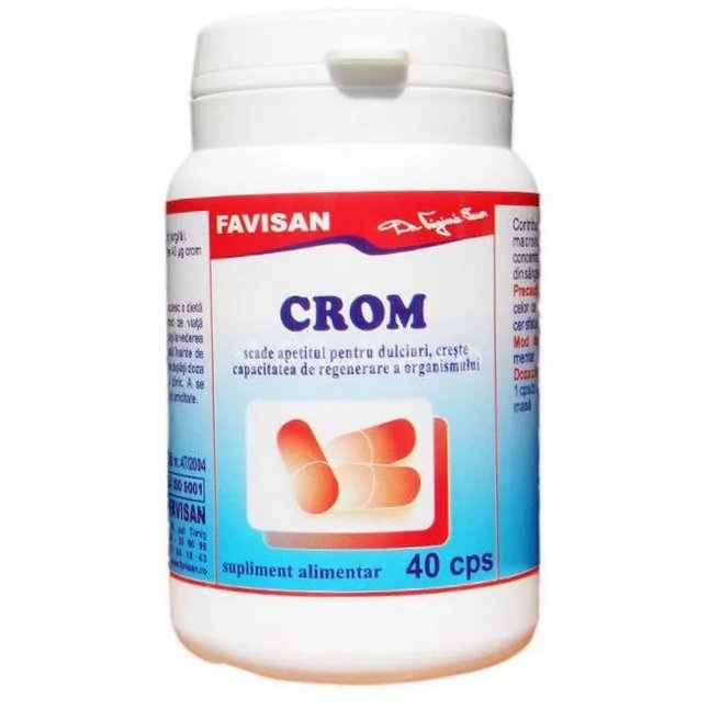 Crom, 40 capsule, Favisan