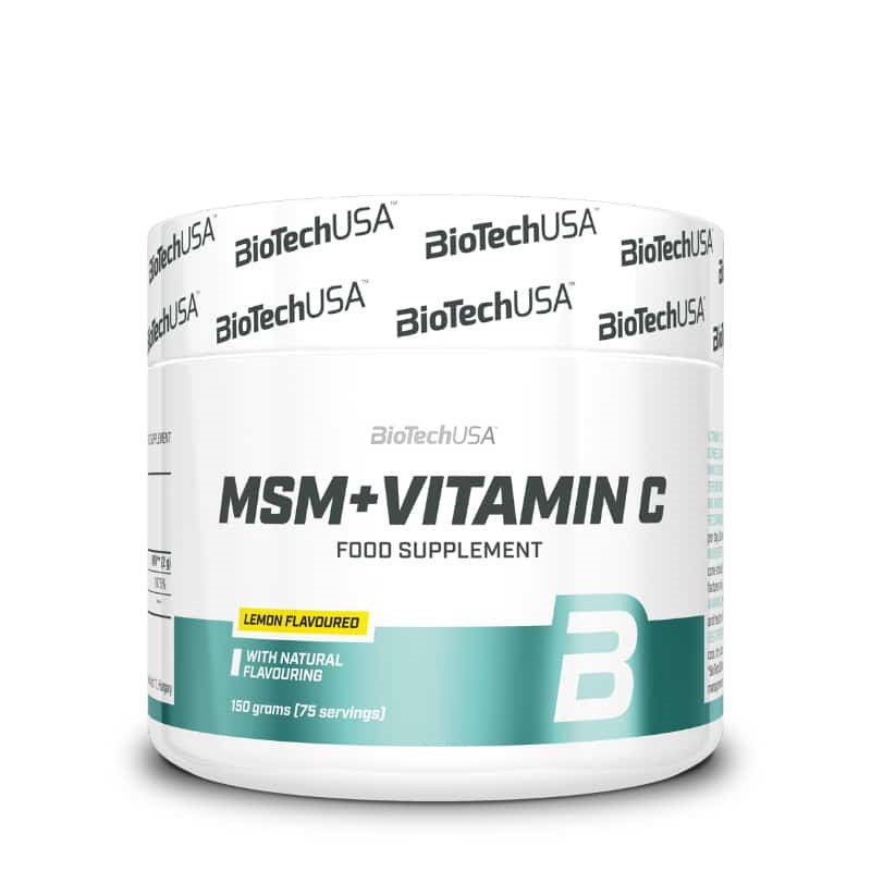MSM + Vitamina C, 150 g, Biotech USA