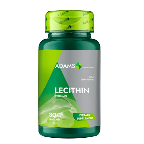 Lecitina, 1200 mg, 30 capsule, Adams Vision