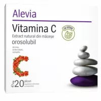 Vitamina C Extract natural din macese, 20 plicuri, Alevia