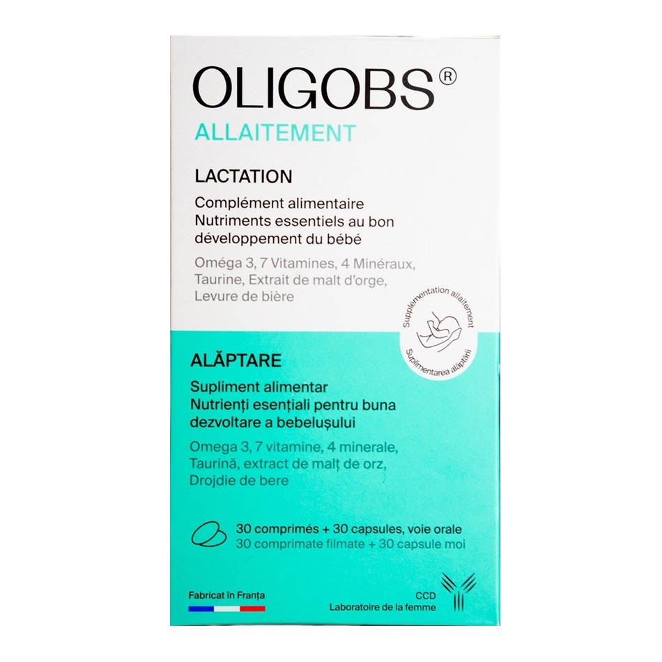 Oligobs Alaptare MBB Omega 3, 30 comprimate + 30 capsule, Laboratoire CCD  