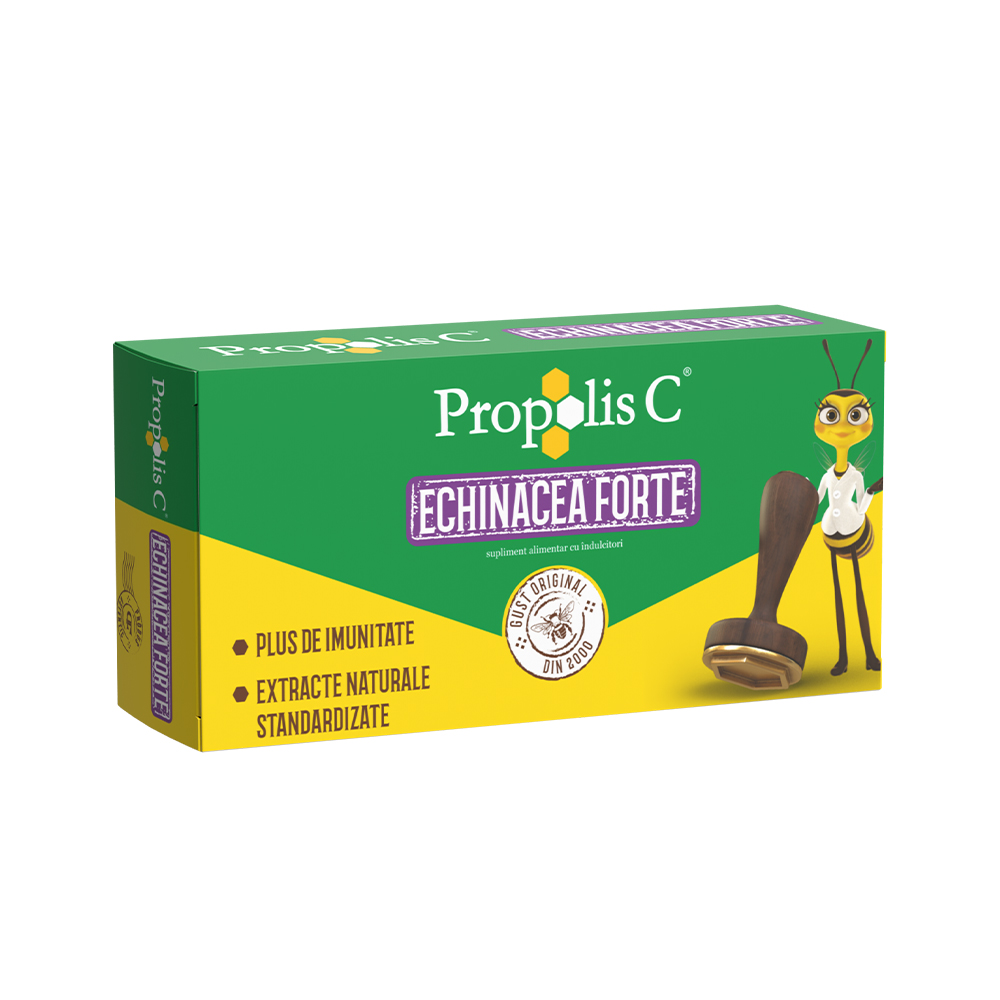 Propolis C Echinacea Forte, 30 comprimate, Fiterman