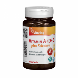 Vitamina A+D+E plus Selenium, Omega 3, 30 capsule, VitaKing
