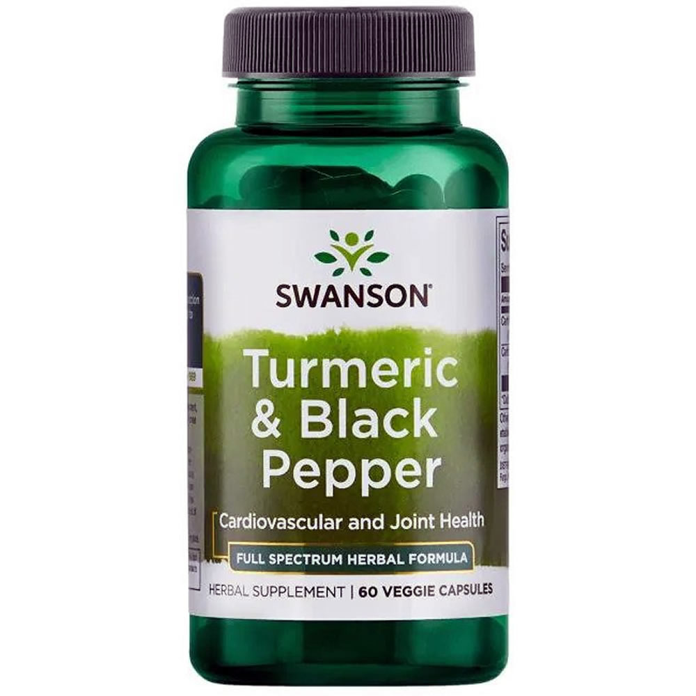 Turmeric & Black Pepper, 60 capsule, Swanson Health USA