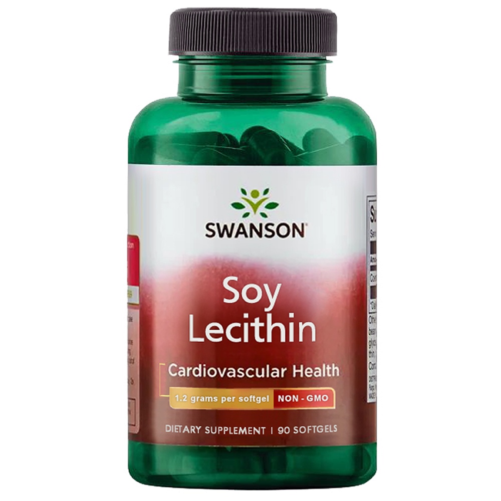 Lecitina, 1200 mg, 90 capsule moi, Swanson Health USA
