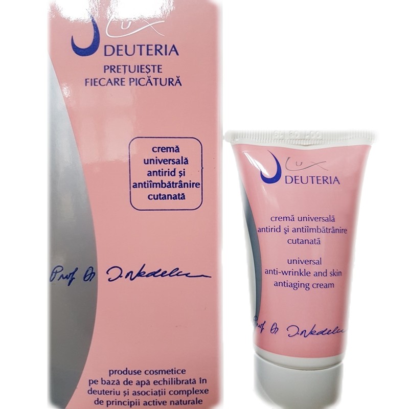 Crema universala antirid si anti-imbatranire cutanata, 50 ml, Deuteria Cosmetics