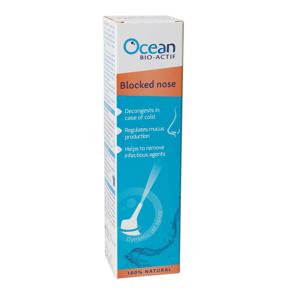 Ocean BIO-ACTIF Nas infundat, Apa de mare hipertonica pentru adulti, 125 ml, Yslab