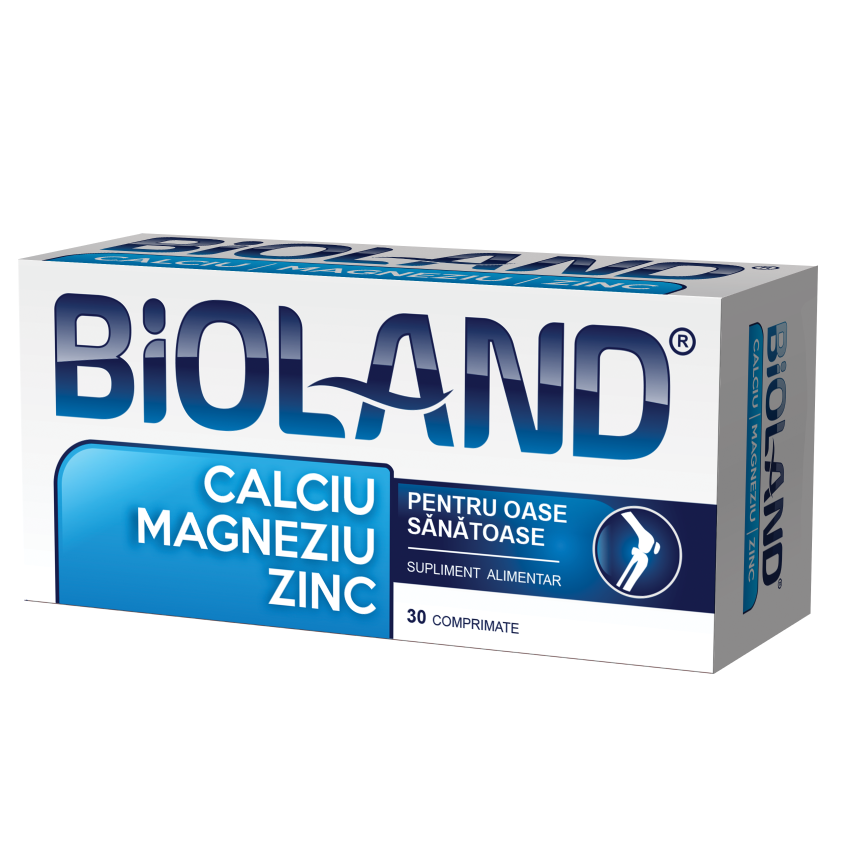 Calciu +Mg +Zn, 30 comprimate, Biofarm