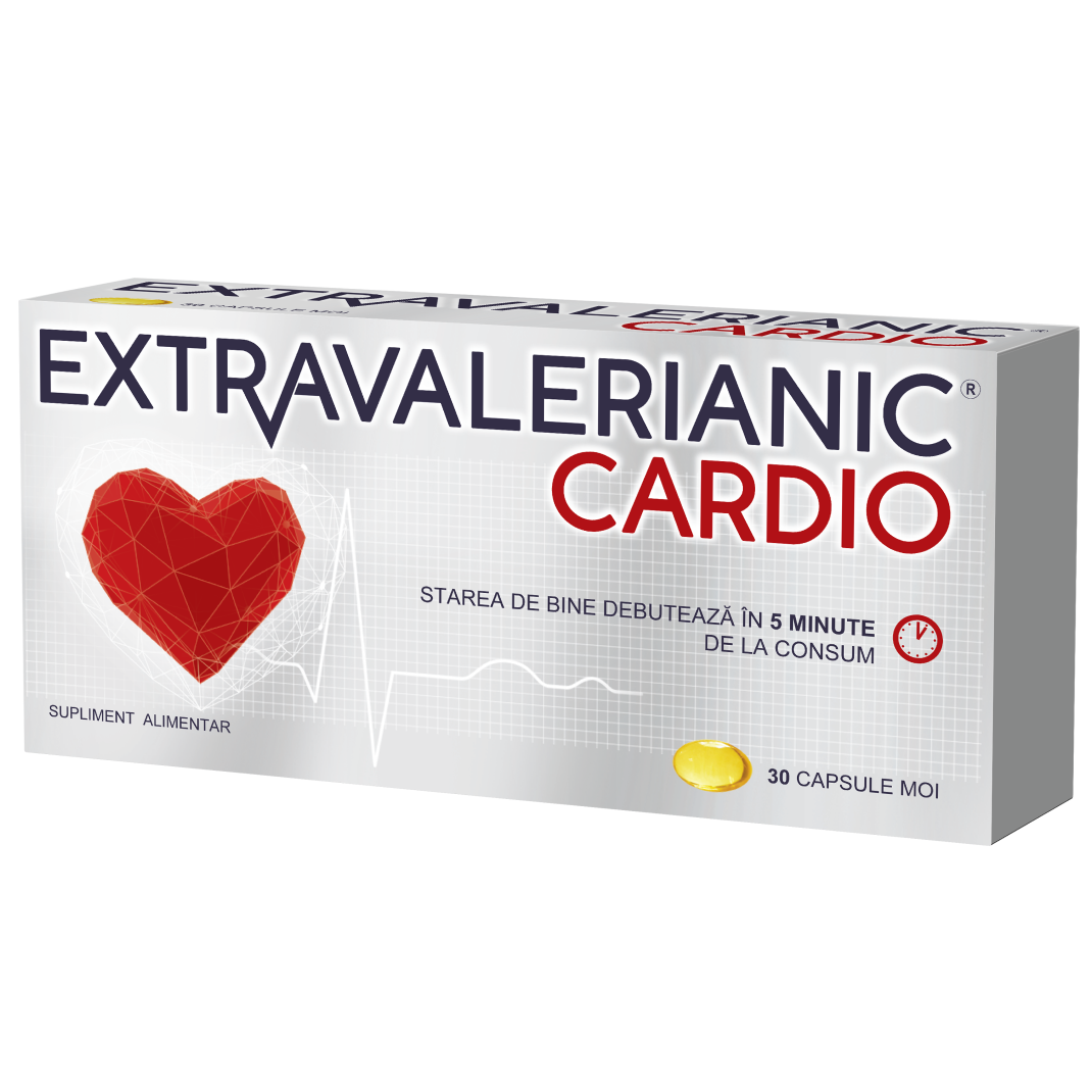 Extravalerianic Cardio, 30 capsule moi, Biofarm