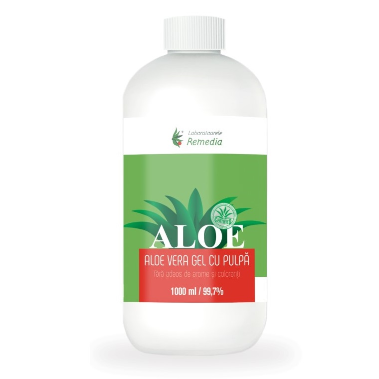 Gel natural de Aloe Vera, 1000 ml, Remedia