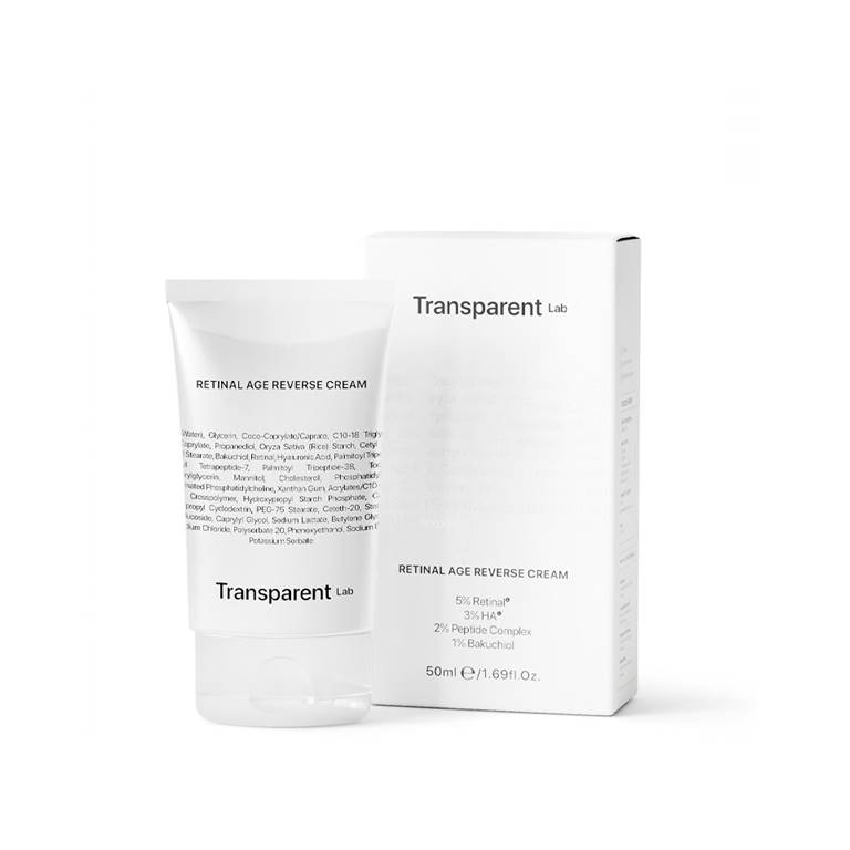 Crema anti-aging cu 5% Retinal, Age Reverse Cream, 50 ml, Transparent Lab