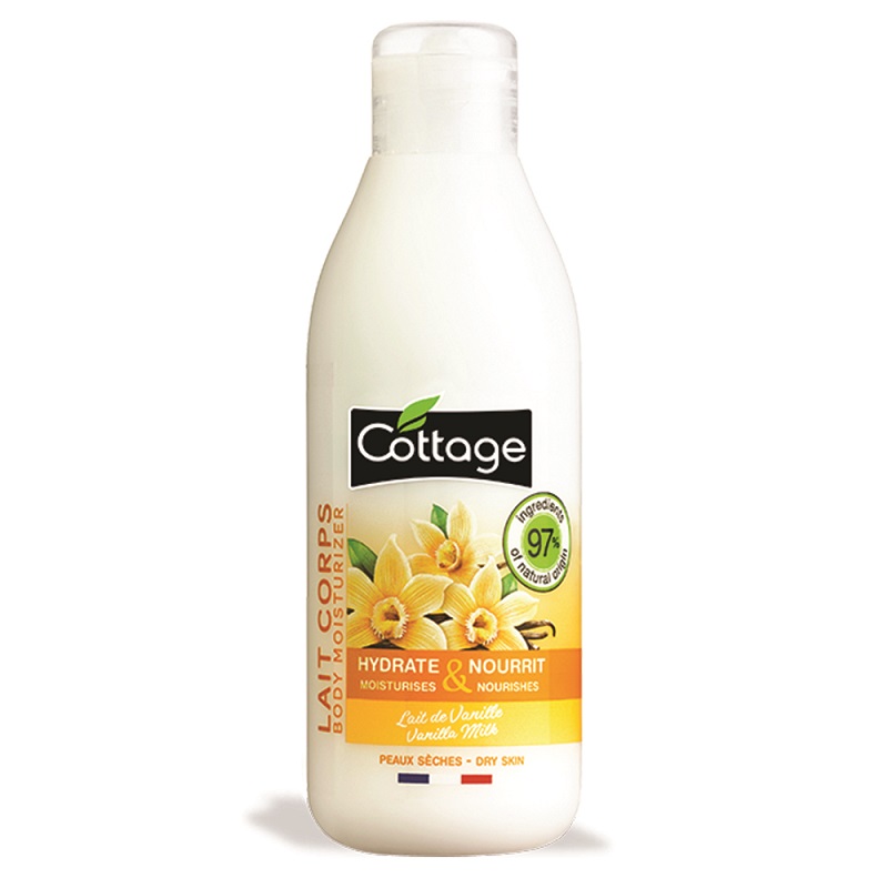 Lapte de corp hidratant Vanilla Milk, 200 ml, Cottage