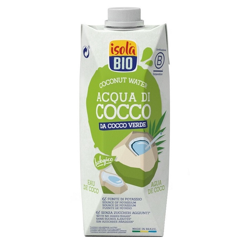 Apa Bio de cocos fara gluten, 500 ml, Isola Bio