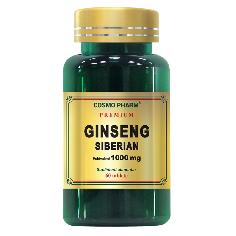Premium Ginseng Siberian, 60 tablete, Cosmopharm
