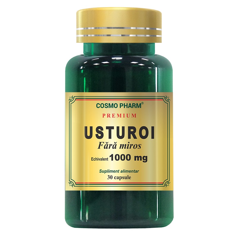 Premium Usturoi fara miros 1000 mg, 30 capsule, Cosmopharm