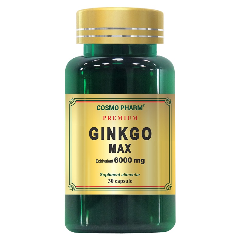 Ginkgo Max Premium, 6000 mg, 30 capsule, Cosmopharm