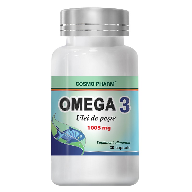 Omega 3 Ulei de Peste, 30 capsule, Cosmopharm