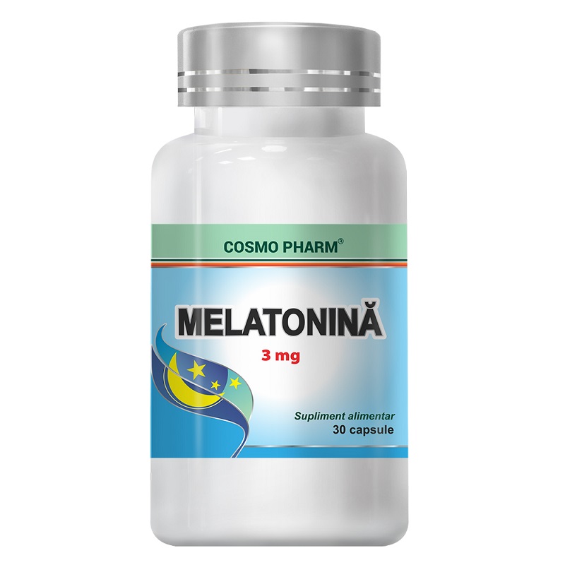Melatonina, 3 mg, 10 capsule, Cosmopharm