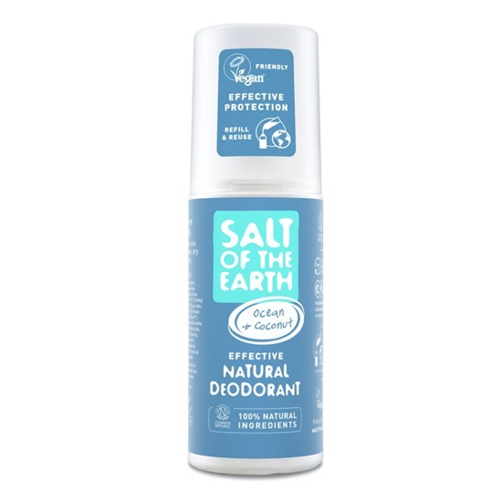 Deodorant spray unisex Ocean & Cocos Salt Of The Earth, 100 ml, Crystal Spring 