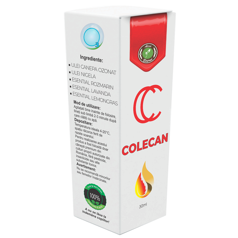 Ulei ayurvedic Colecan, 30 ml, Alcos Bioprod
