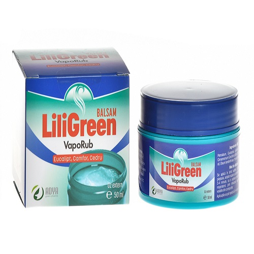 Balsam Vapour Rub Liligreen, 50 ml, Adya Green Pharma