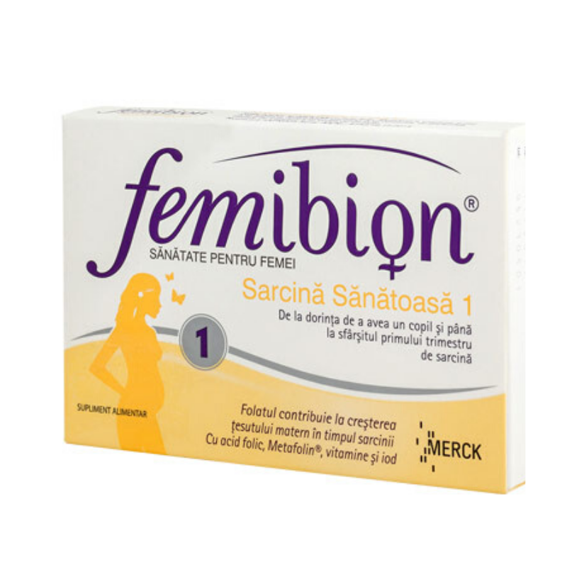 Femibion 1 sarcina sanatoasa, 30 comprimate, Dr. Reddys