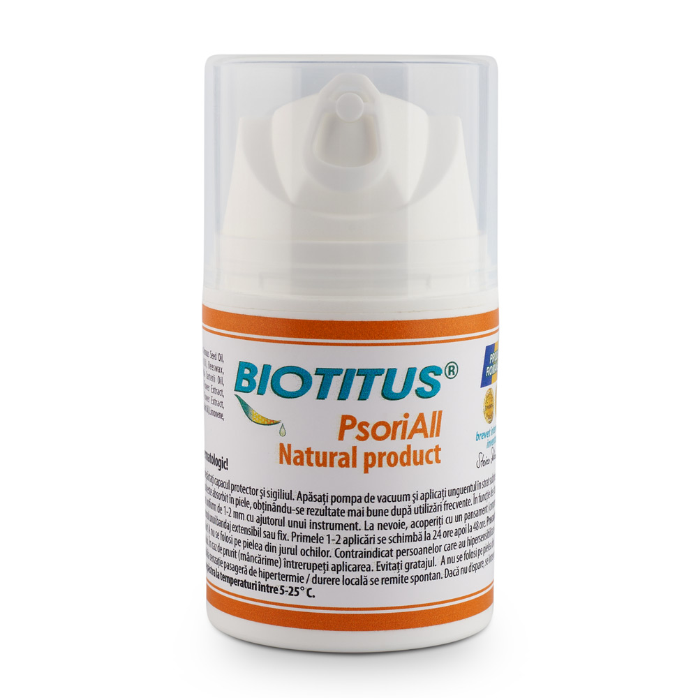 Unguent natural airless Biotitus PsoriAll, 50 ml, Tiamis Medical