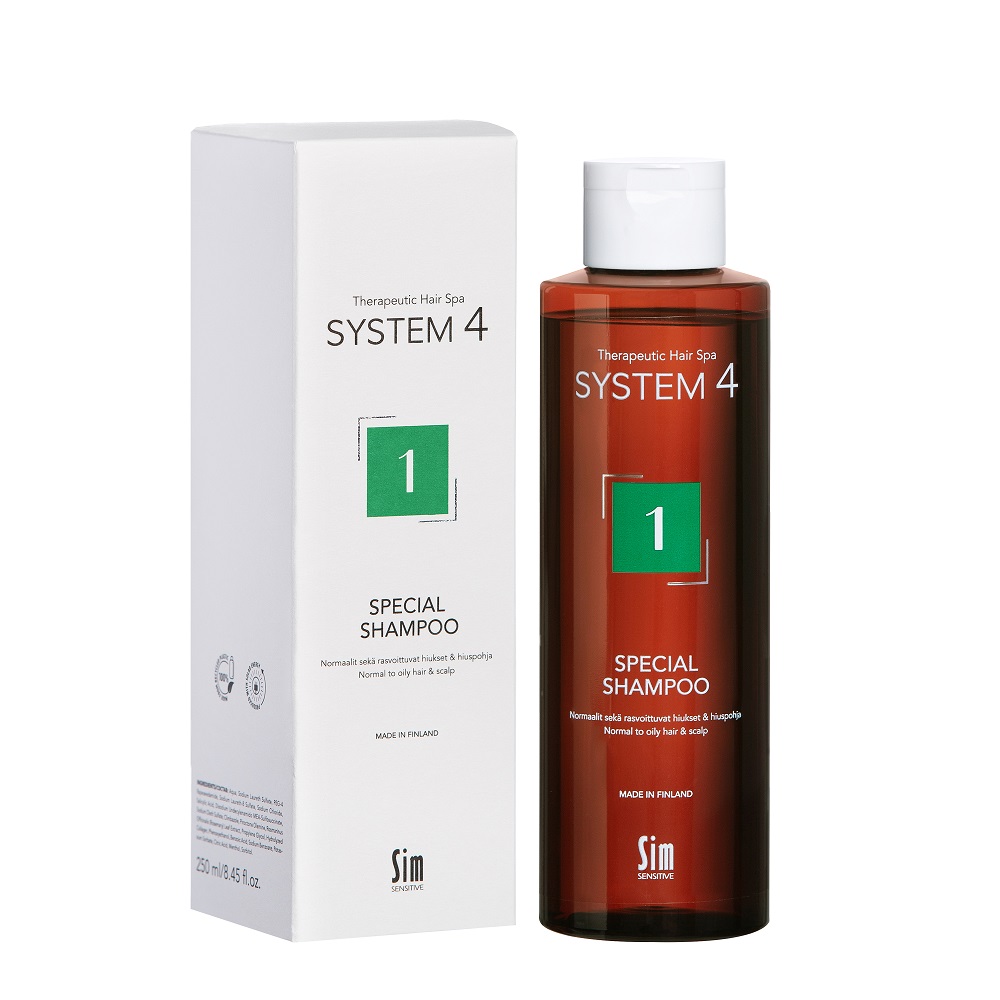 Sampon tratament pentru scalp si par gras antimatreata Special 1 System 4, 250 ml, Sim Sensitive