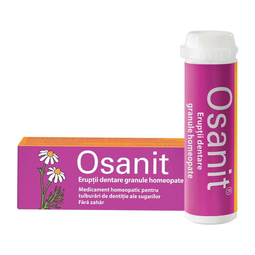 Granule homeopate pentru eruptii dentare Osanit Eruptii, 7,5 g, Dr. A. & L. Schmidgall