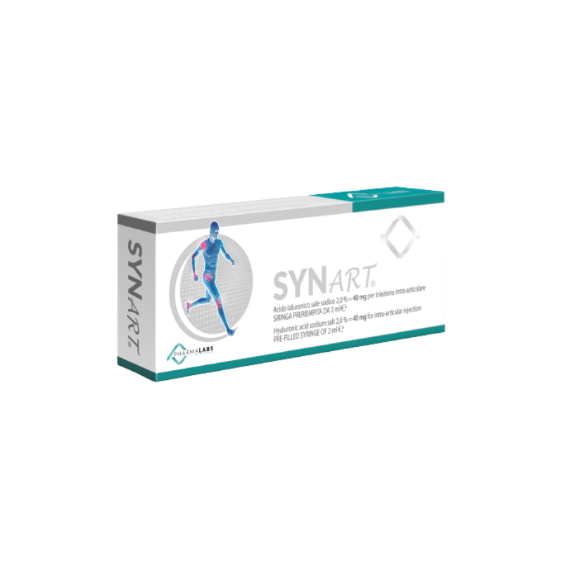 Synart, 40mg/2ml solutie injectabila cu acid hialuronic pentru infiltratii, 1 seringa preumpluta, Pharma Labs