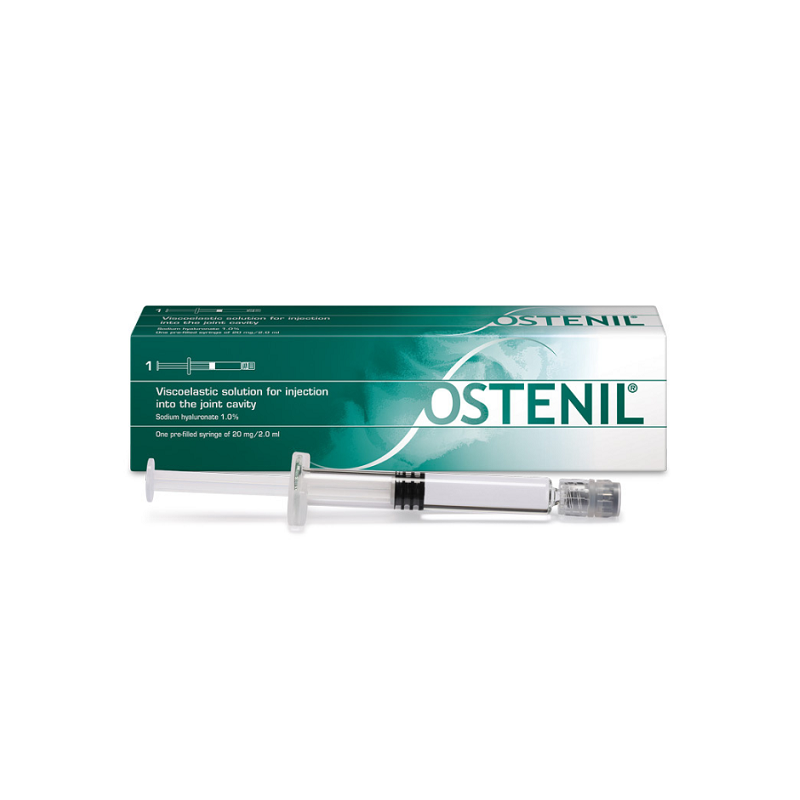 Ostenil, 20mg/2ml solutie injectabila cu acid hialuronic pentru infiltratii, 1 seringa preumpluta, TRB Chemedica